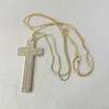 Nuevo diseño Micro Pave Cross Cz Cz Czcón Collar Collares Collares de moda Joyería de alta calidad NK5658858934