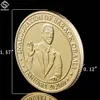 10pcs 44. Prezydent USA Barack Obama Inauguracyjny kolor 24K Gold Plated Challenge Art Monety Collectibles Prezenty 8200386