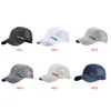 Ademend Mesh Sun Hats Cap Sneldrogende hoeden voor Mannen Blauw Grijs