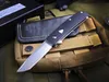 Toppkvalitet Butterfly 601 Flipper Folding Kniv D2 Stone Wash TANTO BLAD CNC Svart G10 + Rostfritt stålplåt Hantera EDC-verktyg