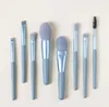 Make-up-Pinsel-Set mit Holzgriff, 8-teiliges Werkzeug, weiche Haarbürste für Lidschatten, Rouge, Augenbrauen, Kosmetik, 4 Farben erhältlich, wiederverwendbar, tragbar, DHL