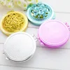 Vintage Hand Mirrors Pocket Mirror Mini Compact Mirrors Girl Double-Side Folded Hollow Out Makeup Mirror Radom Colors HHB1713