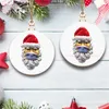 2020 Quarantaine Ornament DIY Snowman Hanger Kerstboom Hanger Kerstdecoratie Kerstcadeau Ornament Gratis DHL