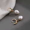 Yhpup Stilvolle Koreanische Geometrische Romantische Chic Süßwasser Perlen Ohrringe Elegante Charme Trendy Ohrringe Frauen Partei Schmuck Geschenk1