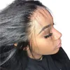 Perruques de cheveux humains pleine dentelle sans colle brésilienne pour femmes noires pas cher perruques de dentelle droite soyeuse brésilienne avec cheveux de bébé naturel 1241406