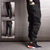Jeans pour hommes Vintage Designer Mode Hommes Épissé Taille Élastique Lâche Fit Hip Hop Style Japonais Slack Bottom Joggers1