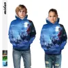 새로운 어린이 크리스마스 옷 디지털 인쇄 스웨터 어린이 039S 후드가있는 캐주얼 스웨터 가을 겨울 스포츠 어린이 039S BA7848263