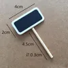 Mini Wood Garden Tag Small blackboard Garden Tags Markers Nursery Plastic Plant Labels For Microlandschaft Wood Succulent Tags HHD1119