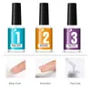 6 ColorsSet Suit Package Dipping Powder Kit Nail Art Glitter ingen bakning Ljus fransk fransk spets och vit258K2605735