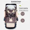 Baby Barnvagn 3 In1 High View PRAM Landscape Baby Carriage 360 ​​Rotation Travel System 0-3 Y Lätt 2 i 1 Baby Barnvagnar317R