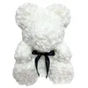 Ayı Gül Flower 25cm Teddy Yapay Gül Çiçek ile Hediye Kutusu Düğün Noel Dekorasyon Sevgililer Günü Partisi HHF1505 Favor