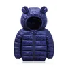 O outono, meninas, meninos de inverno Jackets Casual Moda Casual Snowsuit Snowed Hooded Kids mais grossos casaco de casaco para crianças externas BC1355 06300239