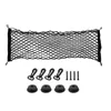 For AUDI Q2 Car Auto model Black Rear Trunk Cargo Organizer Storage Nylon Plain Vertical Seat Net