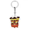 MQCHUN Crash Bandicoot Game kluczowe łańcuchy dla mężczyzn kobiety cosplay pies klęcznikowy klęcznik męski anime biżuteria Klawisze Kluczowce Keyring Stynir1248J