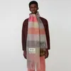 Frauen Opfer Kaschmir Winter Schalschalte Deckenschals Frauen Typ Color Checked Quaste Imitiert LJ200915