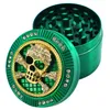 52 milímetros diamante Herb Grinder Animal Design Pattern Tobacco Spice Muller Crusher Moedor de 4 camadas de metal Grinders Acessórios fumar GGA3716