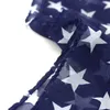 Vintage USA American Flag Scarf 15070cm patriotyczne gwiazdy i paski flagi amerykańskie szaliki mężczyźni kobiety pentagram szyfonowy szalik GGA373470929