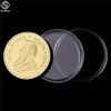 5pcs 1967 Krugerrand Fyngoud Craft 1oz Gold Gold South Africa Coin Paul Kruger التذكاري الشارة 2602