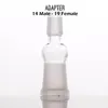 Adaptateurs de bang en verre femelle mâle 10mm 14mm 18mm à l'adaptateur pour les plates-formes pétrolières Bongs