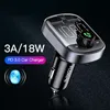 Chargeur de voiture USB pour téléphone Bluetooth transmetteur FM sans fil lecteur MP3 double chargeurs carte TF musique Kit mains libres