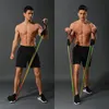 Resistance Bands 11pcs / Set Natural Rubber Latex Fitness Re Sistance Exercise Elastic Pull String #4M121