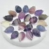 10Pcs 1.3'' Mini Hand Carved Natural Stone Fluorite Quartz Crystal Hedgehog Erinaceinae Gemstone Animal Statue Figurine Carving Healing Gift