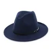 Cappello a tesa larga vintage stile fedora trilby nero panama chiesa uomo donna berretti jazz autunno inverno donna cappello in feltro di lana