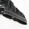Fantásticos cintos de couro preto de cinto preto longos para mulheres borlas longas pin fivela corset cinto ponto na moda bg0062524100