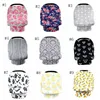 Nursing Cover baby carseat canopy stretchy bil säte täcker kundvagn livsmedelsbutik nyfödd vagnskåpa halsduk blomma bokstav 26 mönster dw5887