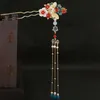 Ancient Plate Hair Hairpin Princess Hair Accessories Traditional Tassel Stick Head Jewelry Chinese Bridal Wedding Headdress Set2648