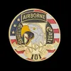 USA Army 101st Ariborne Division Gold Craft Craft Commemorative Challenge Coin Token Military Badge Collectible6477066