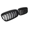 Par Glossy Black Car Dual Line Front Grill Grills för 2 Series GT F45 F46 ABS Grill Coupe Cabriolet