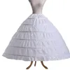 6 Hoops Petticoat Jupon Tarlatan Crinoline underskirt glider g￶r kl￤nning puffy kvitten brud debutant bollkl￤nning tillbeh￶r