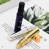 10ML Portable Gold Silver Black Glass Perfume Bottles With Atomizer Empty Cosmetic Containers For Travel Spray bottle 1000Pieces Lot