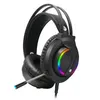 Cuffie da gioco 7.1 Surround Sound Cuffie da gioco cablate USB da 3,5 mm con microfono Cuffie stereo USB LED per PC Giocatori PS4