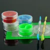 Acrylic silicone wax container silicone jar 3ml wax container for wax dab silicone container mini oil rigs smoking water pipes accessories