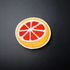 Orange (Size:3.7X4.0cm) DIY Cloth Badges Mend Decorate Patches Jeans Jackets Bag Clothes Apparel Sewing Decoration Applique