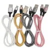 Cables de cargador micro USB Tipo C Carga rápida 1M 3FT Cables de cable de datos de sincronización para Samsung S7 S8 Edge Huawei HTC Celular