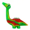 Novos cachimbos fofos estilo dinossauro mini tubos com água de silicone fumar tubo de erva inquebrável