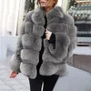 Women Plus Size Short Jacket Faux Plush Coat Warm Faux Fur Jacket Sleeve Outerwear Long Sleeve Teddy Coat Casual Overcoat Winter