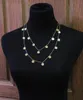 Collier bijoux classique en or 18 carats mignon disque rond pendentif chaîne collier femmes 95 cm longue chaîne empilable collier