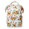 Designer- Sunflower Fashion DIAPER BAG Personalazed Baby Travel Backpack Aztec Print Mummy bag Nappy Bag w/ Stroller Strap