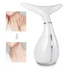 LED Photon Therapy Neck och Ansiktslyftning Massager Vibration Hud Drain Minska Double Chin Anti-Wrinkle Removal Device