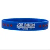 Donald Trump Biden President 2020 Smycken Silikon Armband Gummi Armband Armband Förvara Amerika Stora Stripe Banglethree Färger