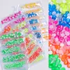 1Pack mix storlek ss6-ss20 kristall fluorescens nagelkonst rhinestones 3d flatback pärlor glitter nagel dekorationer manikyr tillbehör