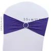 Ceintures 50pcs / lot Spandex Lycra Chaise de mariage Couverture Sash Bands Party Anniversaire Décoration303L