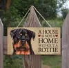 Pies Tagi Prostokątne Drewniane Pet Dog Akcesoria Urocza Przyjaźń Znak Znak Plaques Rustic Wall Decor Decoration Home Decoration Sn1519