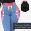 Mode Frauen Einfarbig Denim Strumpfhosen Leggings Dünne Bleistift Hosen Dünne Jeans Stretch Abnehmen BuLift PlusSize Jeans5958267