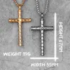 Dragon Scale Gold Cross Long Men Necklace Pendants Chain for Boyfriend Male Stainless Steel Jewelry Creativity Gift Whole1244Z