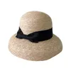 Bonnet/crâne casquettes français paille grand bord chapeau de pêcheur crème solaire femme été plage parasol voyage bord de mer soleil été1